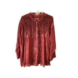 Signals Long Sleeve Pin Tuck Top